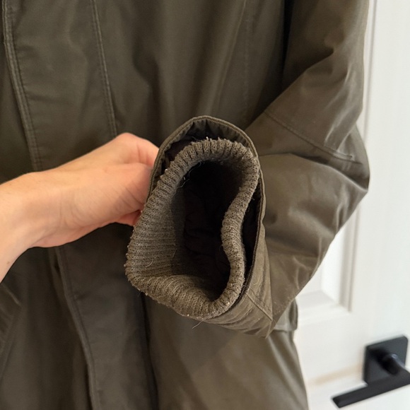 Babaton Dark Green Parka Faux Fur Lined - Picture 6 of 14